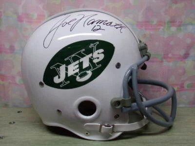 JOE NAMATH SIGNED CUSTOM RK KRA-LITE T/B NEW YORK JETS SB III HELMET JSA FULL LE - Image 1 of 4