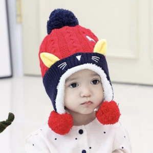 Sale! Cute baby toddler knitted hat - Picture 1 of 8