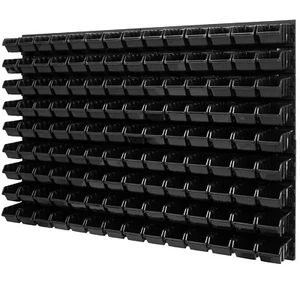 Stapelboxen Set 4x Wandregal Lagersystem 126 Boxen 1152 mm x 780 mm - Bild 1 von 8