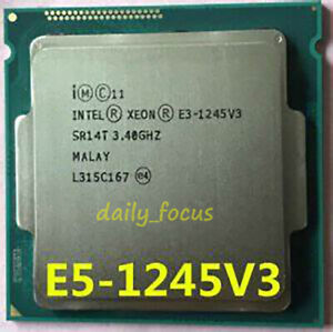 Intel Xeon E3-1245 v3 3.4 GHz LGA1150 4 cores 8 threads SR14T CPU Processor 8 MB
