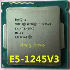 Intel Xeon E3-1245 v3 3.4 GHz LGA1150 4 cores 8 threads SR14T CPU Processor 8 MB - Picture 1 of 4