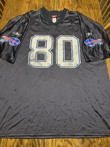 Vintage ERIC MOULDS Buffalo Bills Jersey Adult XL NFL Reebok #80 Nylon - Picture 1 of 7