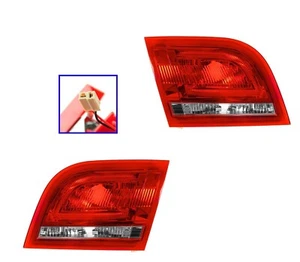 FIT AUDI A3 2009-2013 INNER TAILLIGHT TAIL LIGHTS REAR REVERSE BACK UP LAMP PAIR - Picture 1 of 2