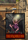 The Ladies Stumble Inn Hanging bar Sign For Home Bar or Man Cave FREE postage