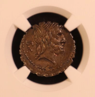 República Romana Q. Ant. Balbus AR Denarius Serratus 83/2 aC - ¡Elección NGC XF! PQ+ Foto 1 de 4