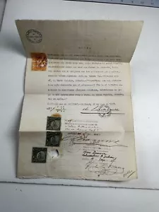Rechtsurkunde Ephemera Minister von Chile Santiago 1917 auf Spanisch - Bild 1 von 5