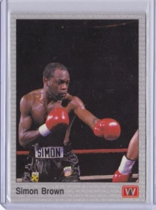 1991 All World BOXING CARD #4 SIMON BROWN ID60 - Picture 1 of 2