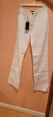 Armani Jeans women pants white sz 28 wide - Image 1 of 4