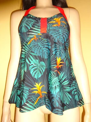 Tankini – Oberteil Sheego by Joe Brown 6 versch. Größen schwarz-bunt floral NEU! - Bild 1 von 4