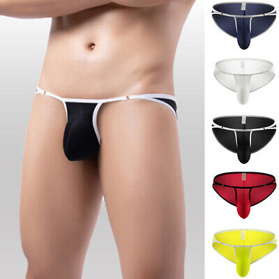 Hommes Sexy Slip Respirant Sous-Vêtement Renflement Pochette Short Culotte M-XXL • 2.37€