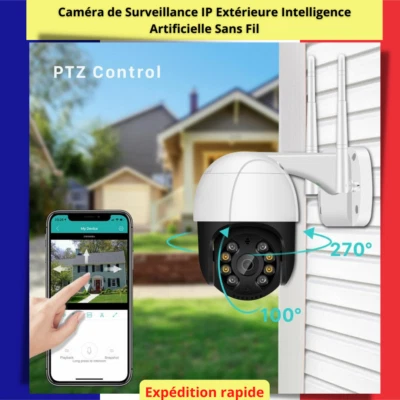 Caméra de Surveillance IP Extérieure Sans Fil, Wifi, Maison, Enregistrement 1080 - Photo 1/4