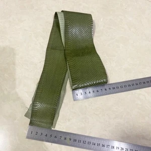 Green Series Natural Snake Skin Leather for DIY Phone Case Bag Belt Watch Straps - Picture 1 of 16