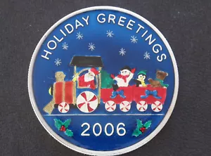 2006 Holiday Greetings 1 Oz .999 Silver Medal D7722 - Picture 1 of 2