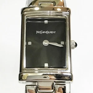 Yves Saint Laurent 5421-H18687Y Quartz Women's Watch Black Dial From Japan - Picture 1 of 8