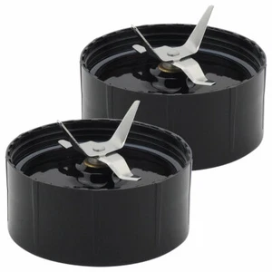 Paquete de 2 piezas de repuesto de hoja cruzada compatibles con Magic Bullet MB1001 250W - Imagen 1 de 6