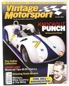 Vintage Motorsport Magazine July August 2006 Maserati Phil Hill Monaco More - Picture 1 of 2