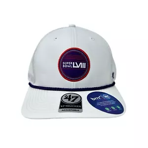 NFL Super Bowl 58 LVIII Fairway brr 47 Marca Camionero Gorra de Golf Ajustable Blanca - Imagen 1 de 7