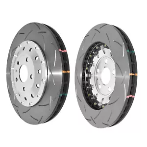 Audi TTRS 8J Front Brake Discs Grooved 370mm ECE/R90 DBA 5000 T3 Slotted x2 - Picture 1 of 9