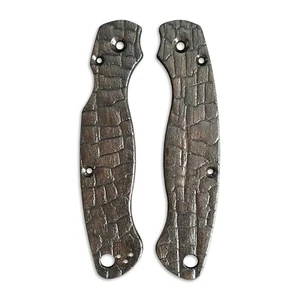 Burned - Spyderco Military 2 Knife Scales - Picture 1 of 3