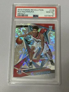 2019 Panini Revolution Impact Rookie Rui Hachimura RC /149 PSA 10 - Picture 1 of 2