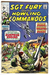 SGT FURY AND HIS HOWLING COMMANDOS #71 CVR A JOHN SEVERIN 1ST PRINT 1969 FN - Picture 1 of 1