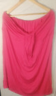 Ladies Beach Mini Dress Pink Short Bandeau Holiday Women Casual Dress UK 20 EU48