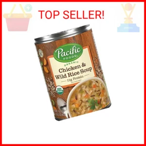 Pacific Foods Organic Wild Rice Chicken Soup, 16.3 Oz Can - Picture 1 of 2