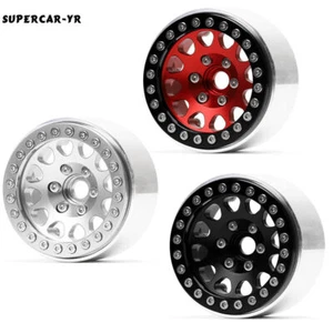 4PCS Alloy Beadlock 57MM Wheels Hub Rim For Tamiya SCX10 TRX4 90046 90047 CC01 - Foto 1 di 27