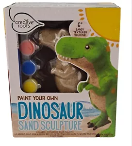 Paint Your Own Dinosaur Sand Sculpture Kids Toy Activity Birthday Gift - Picture 1 of 13