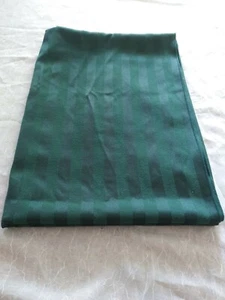 Green Pinstriped Christmas Cloth Tablecloth 82 X 60" - Picture 1 of 5