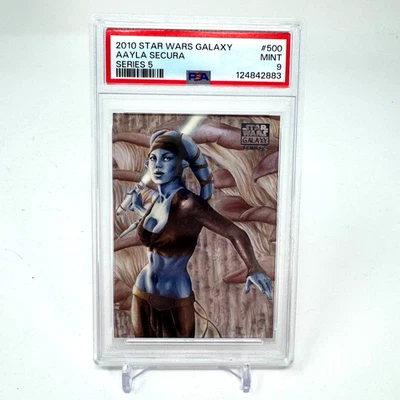 2010 Star Wars Galaxy #500 Series 5 Aayla Secura PSA 9 Mint Low Pop - Image 1 of 3