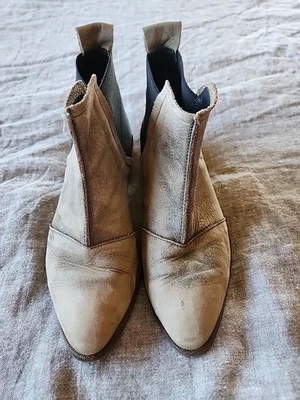 Botín Sixty Seven Anthropologie de cuero tostado/beige para mujer talla 6,5 Foto 1 de 4