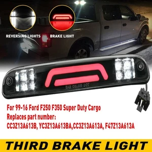 LED Third 3rd Brake Light Black For 1999-2016 Ford F250 F350 Super Duty Cargo US - Picture 1 of 12