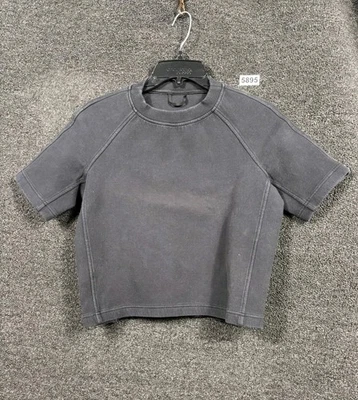 Lululemon Softstreme Gathered T-Shirt Womens Size M Black Short Sleeves  - Image 1 of 4