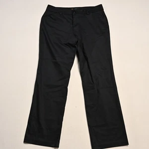 LEE Pants Womens 10 Relaxed Straight Leg Mid Rise Wrinkle Resistant Black - Picture 1 of 8