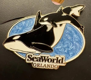 Prendedor Shamu Vintage Sea World Seaworld Orcas Killer Whales ~ Orlando LE #1200 - Imagen 1 de 8