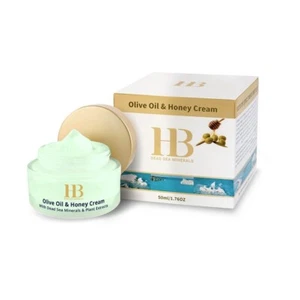 H&B Dead Sea Minerals Olive Oil & Honey Cream 50ml 1.7fl.oz Ship From USA - Picture 1 of 1