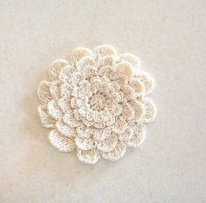 Aplique de colcha cruda de 5 capas con flor de mamá para costura grande - Imagen 1 de 2