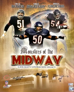 Butkus, Singolare Urlacher Firmata Monsters of the Midway 16x20 Foto TRISTAR - Foto 1 di 1