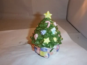Stapelbare Weihnachtsbaum Salz und Pfefferstreuer mit Stopfen - Bild 1 von 6