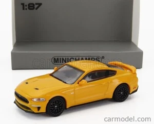 MINICHAMPS 087024 FORD MUSTANG (2018) O/Y - model is PLASTIC - HO or 1:87 scale - Picture 1 of 3