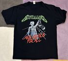 Metallica And Justice For All Shirt Album Rock Band Fan Gift Tee Black sz LARGE