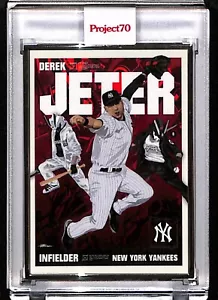 2021 TOPPS PROJECT 70 #618 DEREK JETER by QUICCS - AP SILVER FRAME 2/51 - TEQ63 - Picture 1 of 2