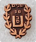 Israel Prison Service Seniority Certificate - 10 Years Lapel Pin Badge