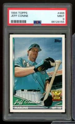 Jeff Conine Card 1994 Topps #466 PSA 9 - Image 1 of 2
