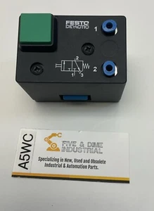 Festo 152860 3/2-Way Valve with Push Button, Normally Closed - Picture 1 of 5