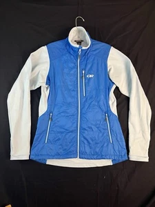 NICE Outdoor Research Hybrid Fleece Puffer Primaloft Jacket Womens Large Blue - Picture 1 of 16
