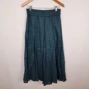 Maxi falda de lino verde Witchery talla 8 - Imagen 1 de 6