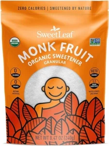 Edulcorante de frutas Sweetleaf Monk - orgánico granular 8,47 oz - Imagen 1 de 2