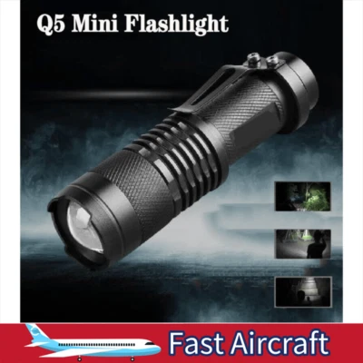 Mini Q5 LED Flashlight 20000 Lumens .Zoomable  Torch Super Bright Torch 14500/AA - image 1 of 4